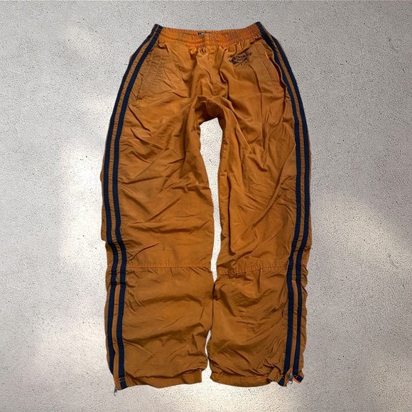 Abercrombie & Fitch Pants - Vtg Abercrombie & Fitch Burnt Orange Nylon Track Pants | Y2K 90s